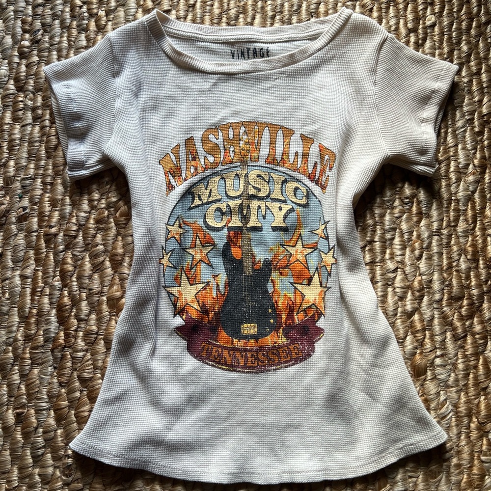 Nashville music festival vintage canvas graphic tee